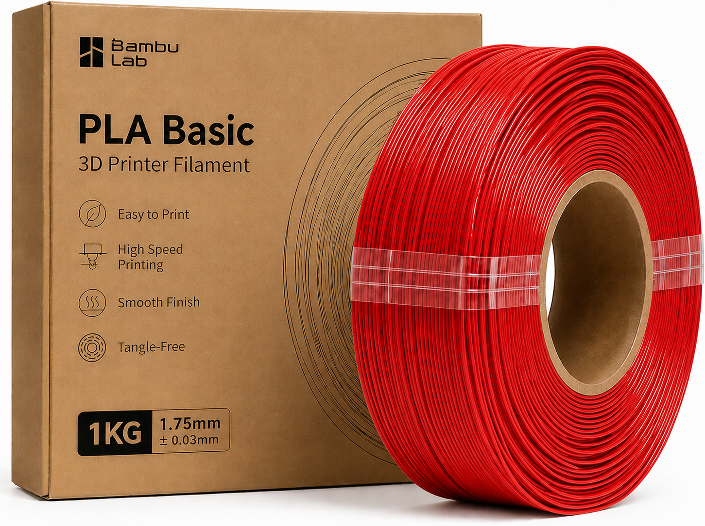 Bambu Lab PLA Basic Red